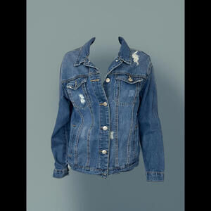 Wax Jean distressed denim jacket